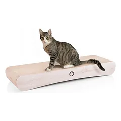 Canadian Cat Company draskymo lenta JUMBO WAVE XXL, draskymo kartonas, L 86 x B 27 x H 11.5 cm – natūrali, medžio raštu — 2 nuotrauka