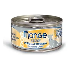 Monge Dog Chicken With Cheese drėgnas maistas suaugusiems šunims su vištiena ir sūriu, 95 g