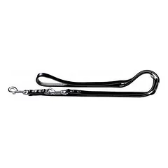 Hunter Leather leash 13/200, black/grey