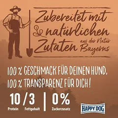 Happy Dog Premium NaturCroq dribsniai Mixer, sausas maistas šunims, 1,5 - 2,9 kg — 3 nuotrauka