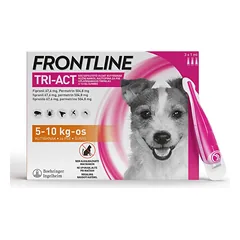 Frontline Tri-Act S Užlašinamas tirpalas nuo erkių ir blusų šunims 5-10 kg N1