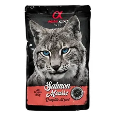ALPHA SPIRIT WET putėsiai sterilizuotoms katėms su lašiša 85g 6vnt