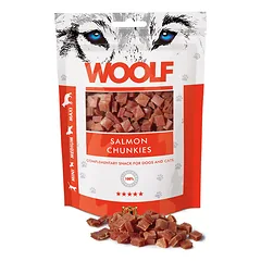 WOOLF Salmon Chunkies 100g lašišos kąsneliai