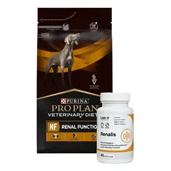 PURINA Veterinary PVD NF Renal Function 3kg + LAB-V Renalis 45 kapsulėsj
