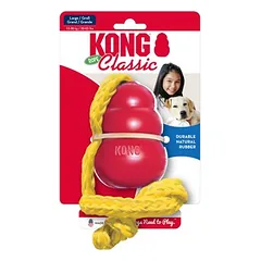 KONG Classic su virve žaislas šunims, Dideliems 26–45 kg — 3 nuotrauka