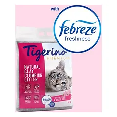 Tigerino x Febreze: Premium Katzenstreu - Febreze Frischer Blütenduft