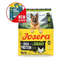 Josera High Protein Adult With Chicken High Energy sausas maistas aktyviems šunims su vištiena, 12.5 kg