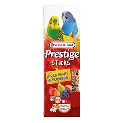 VERSELE-LAGA Prestige Sticks 2 kolbos su vaisių mišiniu ir gėlėmis mažoms papūgoms 60g nuotrauka