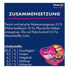 Vitakraft Poésie Délice Plus drėgnas maistas katėms 15 x 85 g, 80 - 99 g — 3 nuotrauka