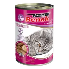Super Benek begrūdis Chunks, drėgnas maistas katėms 10 x 415 g — 3 nuotrauka