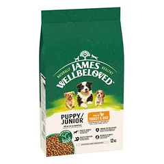 James Wellbeloved Junior Dog Hypoallergenic su kalakutiena ir ryžiais, sausas maistas šunims, > 10 kg — 2 nuotrauka