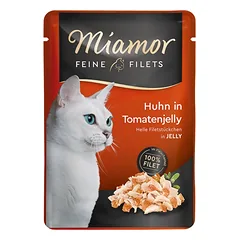 MIAMOR Feline Filets Vištiena su pomidorais želė 6x100 g