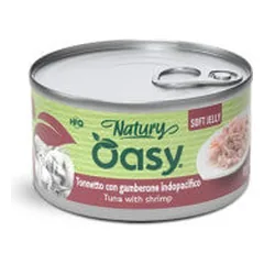 Oasy Natury Soft Jelly konservai su tunu ir krevetėmis katėms