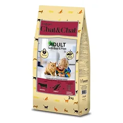 Chat & Chat Expert Adult Jautiena & Žirniai 2 kg