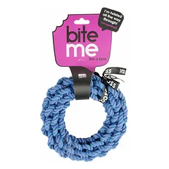 Dog toy braided ring blue 28 x 28 x 5 cm