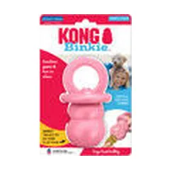 KONG žaislas šuniukams Puppy Binkie, vidutinis, įvairių spalvų — 2 nuotrauka