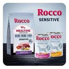 Rocco Mealtime Sensitive – daug šviežios kalakutienos ir šviežios vištienos, sausas maistas šunims, < 1,4 kg — 2 nuotrauka