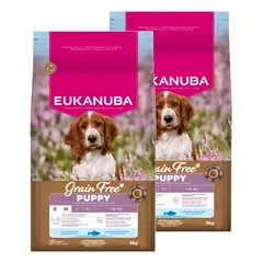 EUKANUBA Puppy&Junior Small/Medium Grain Free 2x12kg