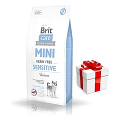 BRIT CARE Mini Grain-Free Sensitive 400g + Staigmena ŠUNIUI