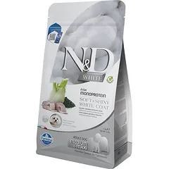 FARMINA N&D White Dog Adult Medium Maxi Sea Bass, Spirulina, Fennel 2 kg