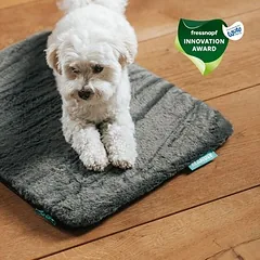 Manuly Set | Hunde Isomatte mit Langhaar Aqua Bezug