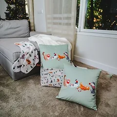 TIAKI Weihnachtsstrumpf "Lustige Winterkatzen"
