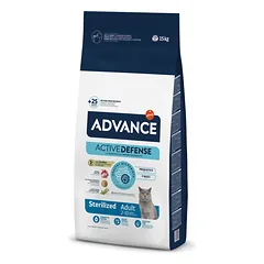 Advance Sterilized Adult (kalakutiena, miežiai) 15 kg