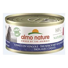 Almo Nature HFC 24 x 70 g drėgnas maistas katėms, Tunas su venerų moliuskais — 2 nuotrauka