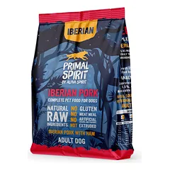 PRIMAL SPIRIT Iberian Adult Pork Ham 2x1kg su kiauliena ir kumpiu suaugusiems šunims
