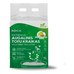Tofu kraikas katėms Belocat ” Obuolių su cinamonu ” kvapu 6 L x 8 vnt ( dėžė )