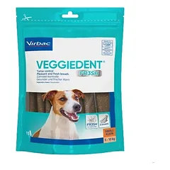 Virbac VeggieDent Fresh skanėstai šunų dantų higienai, iki 5 kg — 3 nuotrauka