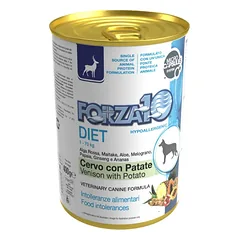 Forza10 Diet Elniena ir bulvės hipoalerginis šunų maistas, 400 g