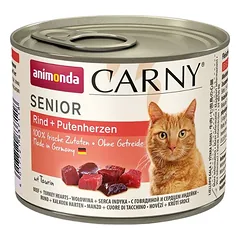 Animonda Carny Senior su jautiena ir kalakutų širdimis 200 g