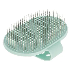 KERBL šepetys Terrier Curry Comb, 13 x 8 cm, žalias — 2 nuotrauka