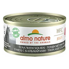 Almo Nature HFC Jelly tuncis ar kalmāriem želejā 70 g - konservi kaķiem