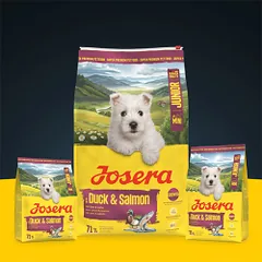 Josera Mini Junior Duck&Salmon sausas maistas šunims, 3 kg — 2 nuotrauka