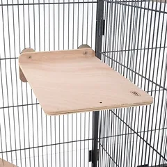 TIAKI medinė platforma narvams, L 30 x B 20 cm — 2 nuotrauka