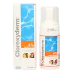 Clorexyderm 4% soluzione - purškiamos valančios, antibakterinės ir dezinfekuojančios putos