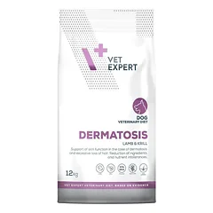 VET EXPERT Veterinary Diet Dog Dermatosis Lamb and Krill 12 kg