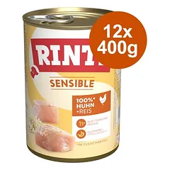 RINTI Sensible drėgnas maistas šunims, ekonominė pakuotė 12 x 400 g