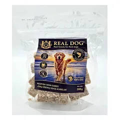 Real Dog jūros ešerio odos kubeliai, skanėstai šunims 200 g — 4 nuotrauka