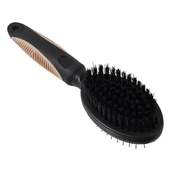 KAY Brush Double Sided With Nylon/Wire Tips Bristle šepetys šunims ir katėms, dvipusis — 5 nuotrauka