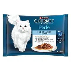 Gourmet Perle bandomasis rinkinys 4 x 85 g, drėgnas maistas katėms — 4 nuotrauka
