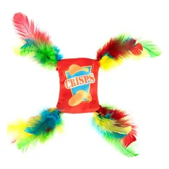 zooplus Exclusive žaislas katėms Crinkle Crisps su plunksnomis