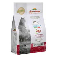 Almo Nature HFC Cat Longevity ar cūkgaļu 300g - barība kaķiem