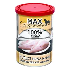 MAX Deluxe Dog vištiena krūtinėlė be kaulų konservas 400 g