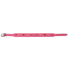 Karlie Flamingo ādas kakla siksna MONTENEGRO PINK 24mm, 35cm