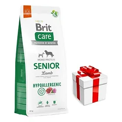 BRIT CARE Hypoallergenic Senior Lamb 12kg + Staigmena ŠUNIUI