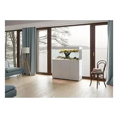 Opti Set 125 akvariumas stačiakampis, baltas, 81x36x51 cm, 125 l — 4 nuotrauka