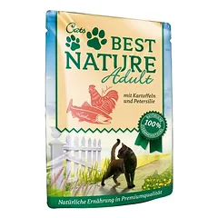 Best Nature Cat Adult drėgnas maistas katėms, ekonominė pakuotė 32 x 85 g, 80 - 99 g — 5 nuotrauka